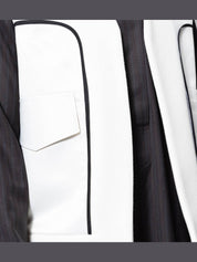 V-line white vest