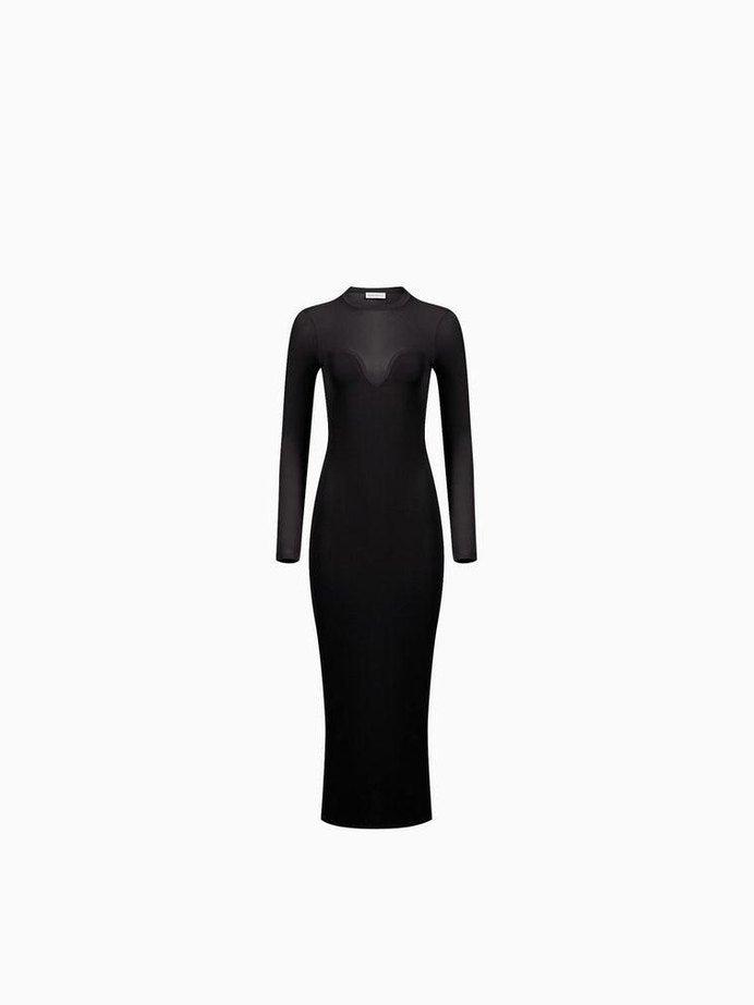 Heart neckline dress