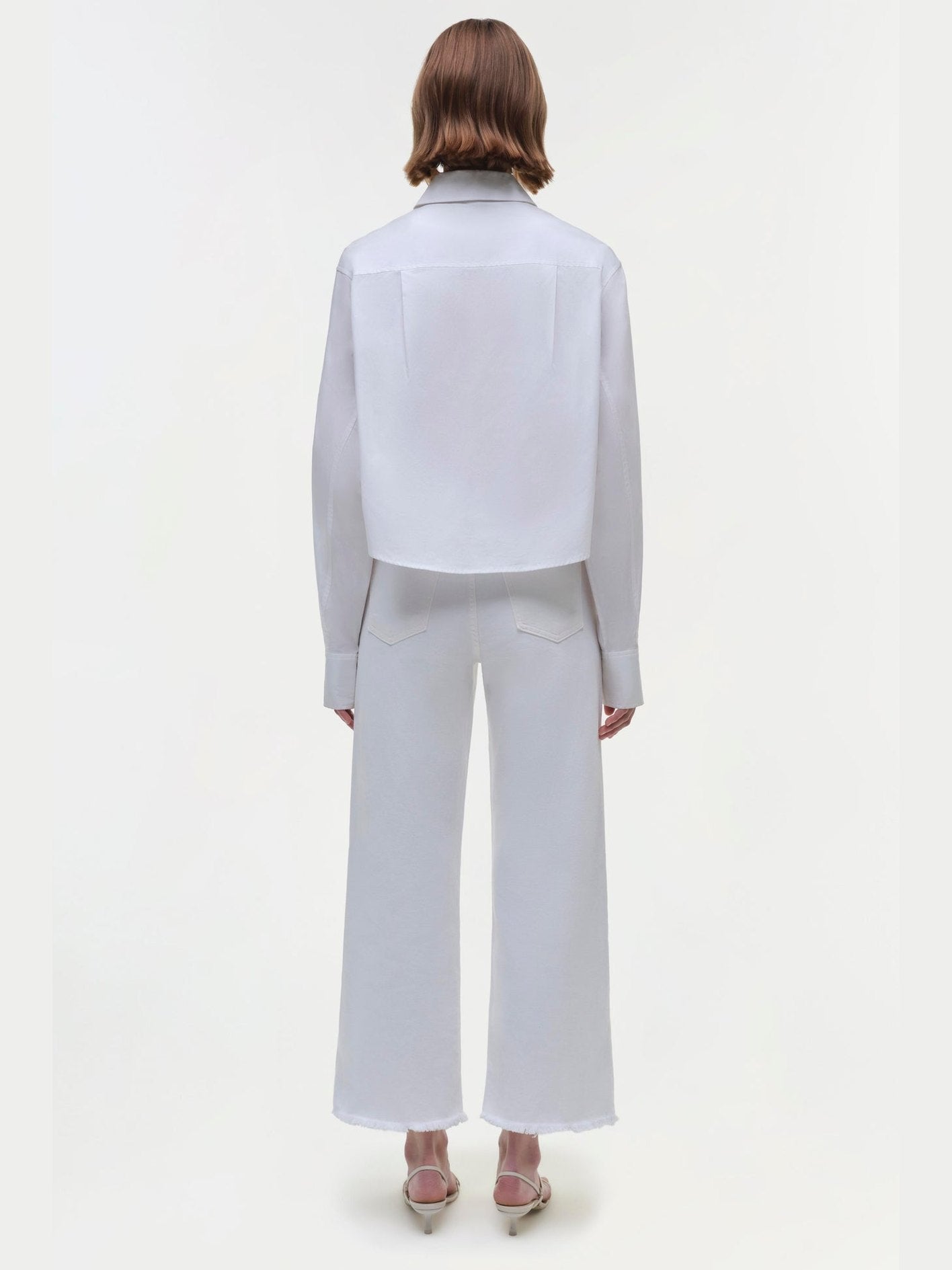 Renata cropped button down shirt