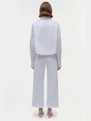 Renata cropped button down shirt
