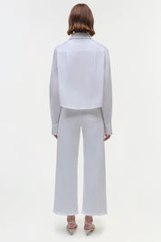 RENATA CROPPED BUTTON DOWN SHIRT