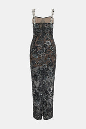 Dahlia maxi dress with straps