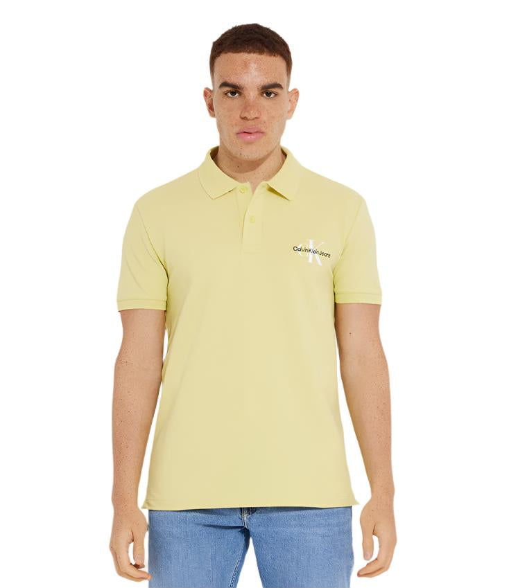 Calvin Klein Monogram Printed Short Sleeves Polo T-Shirt