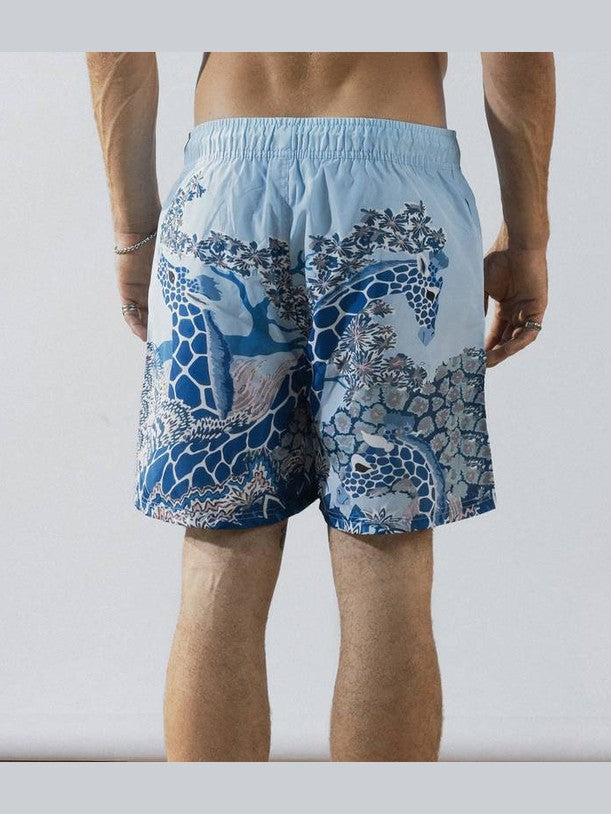 Blue giraffe swim short solmare