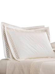 Lozenge lace bedset +2/51x71 20"x28"