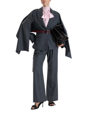 GREY CAPE DETAIL BLAZER