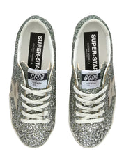 Super star glitter upper toe tongue and heel laminated star