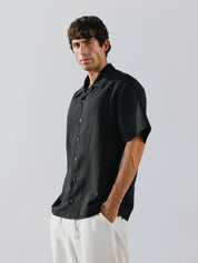 Short sleeve black shirt solmare