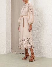 WYLIE EMBROIDERED BILLOW DRESS