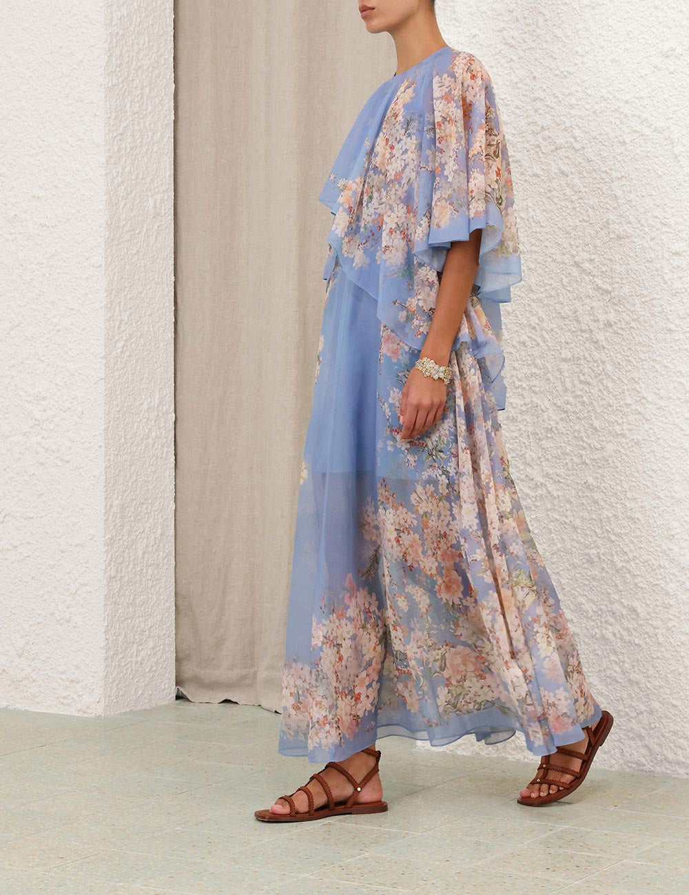 CASCADIAN TIERED MAXI DRESS