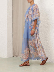 Cascadian tiered maxi dress