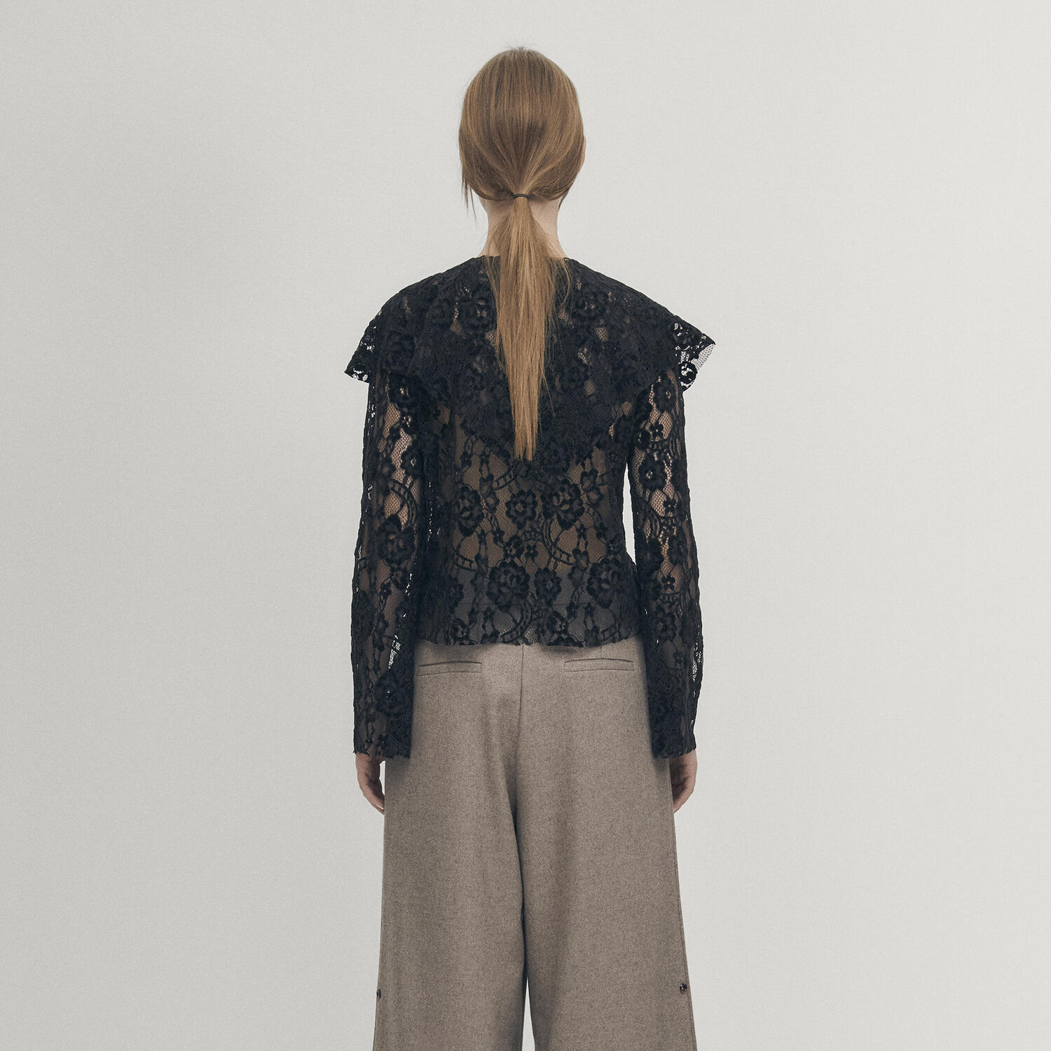 TOLPA LACE BLACK BLOUSE