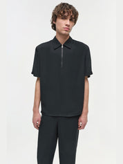 Ethan s/s zip popover
