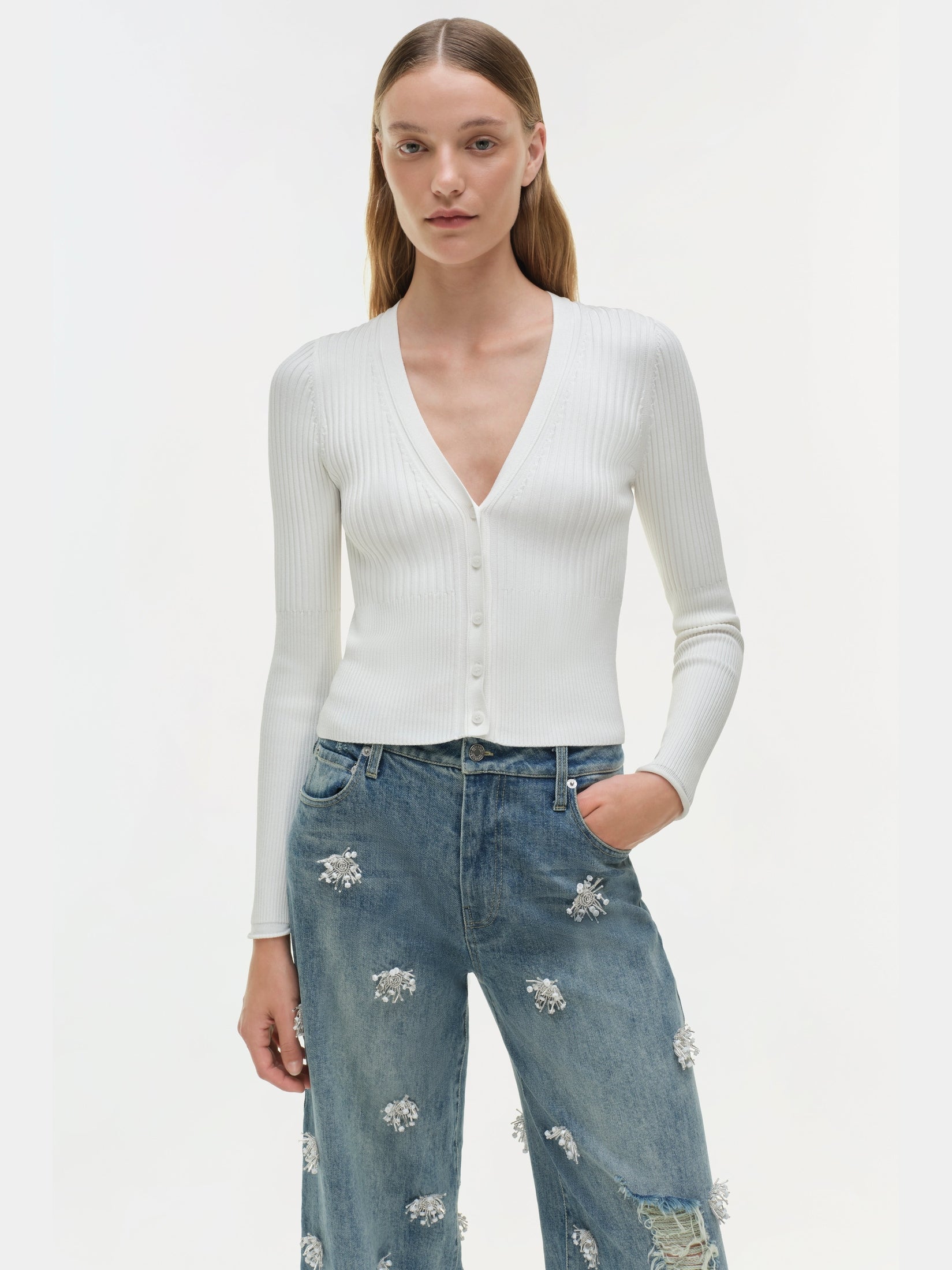 Jude wide crop jean