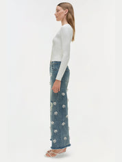 Jude wide crop jean