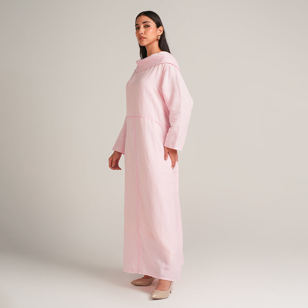 PINK LINEN DRESS