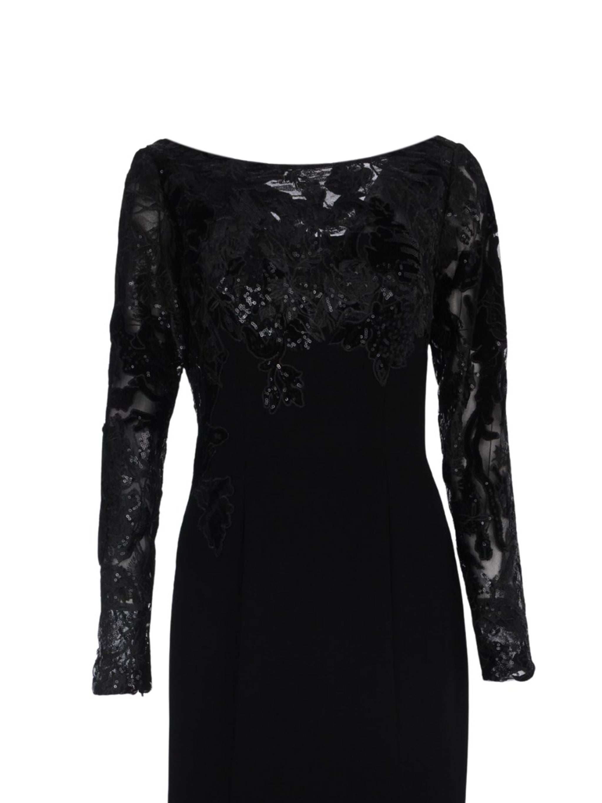 Embroidered Crepe Dress