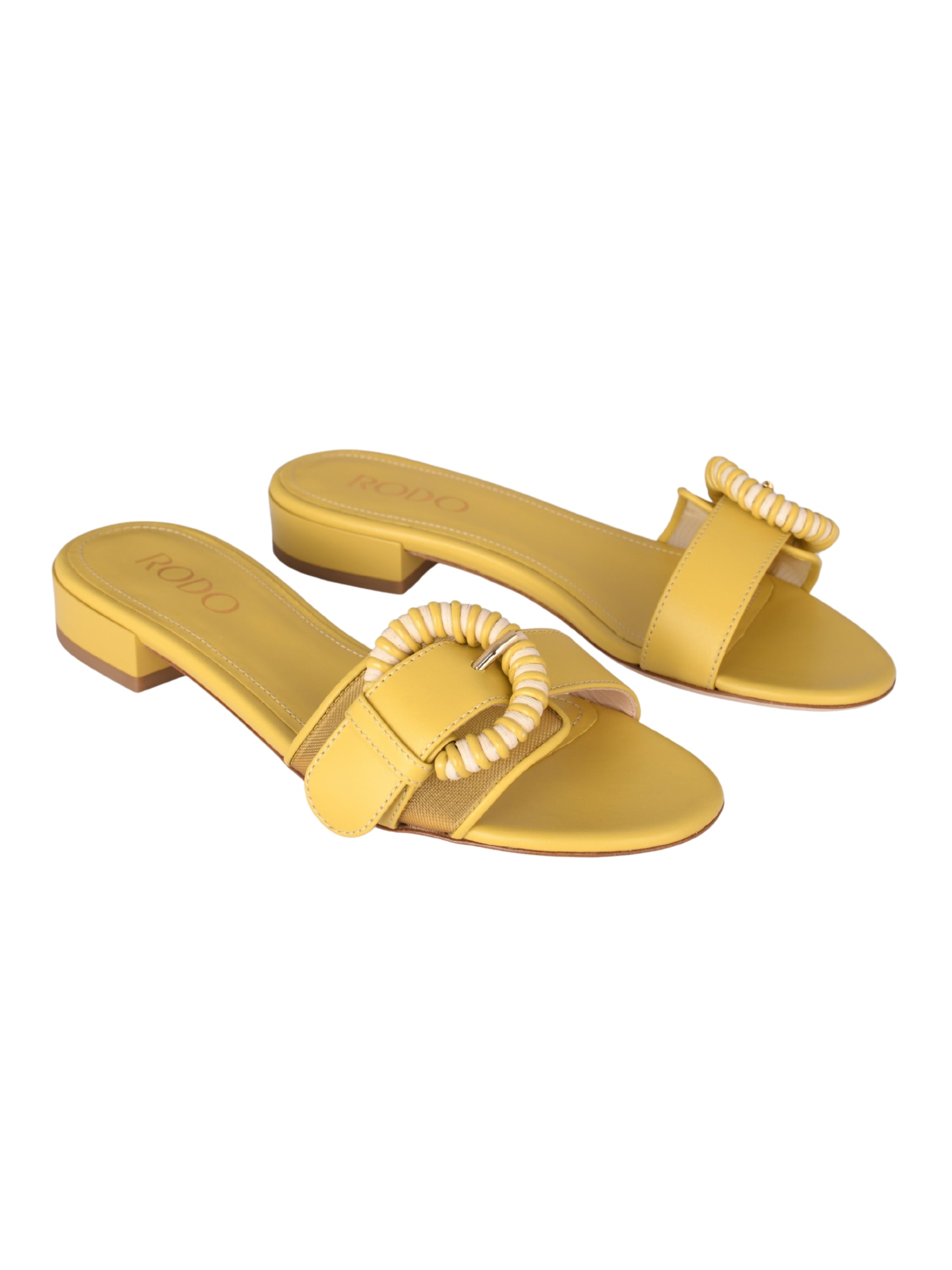 Flat slide sandals