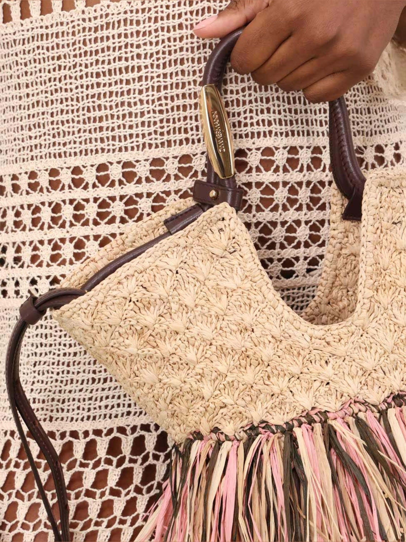 Goldentime small fringe tote