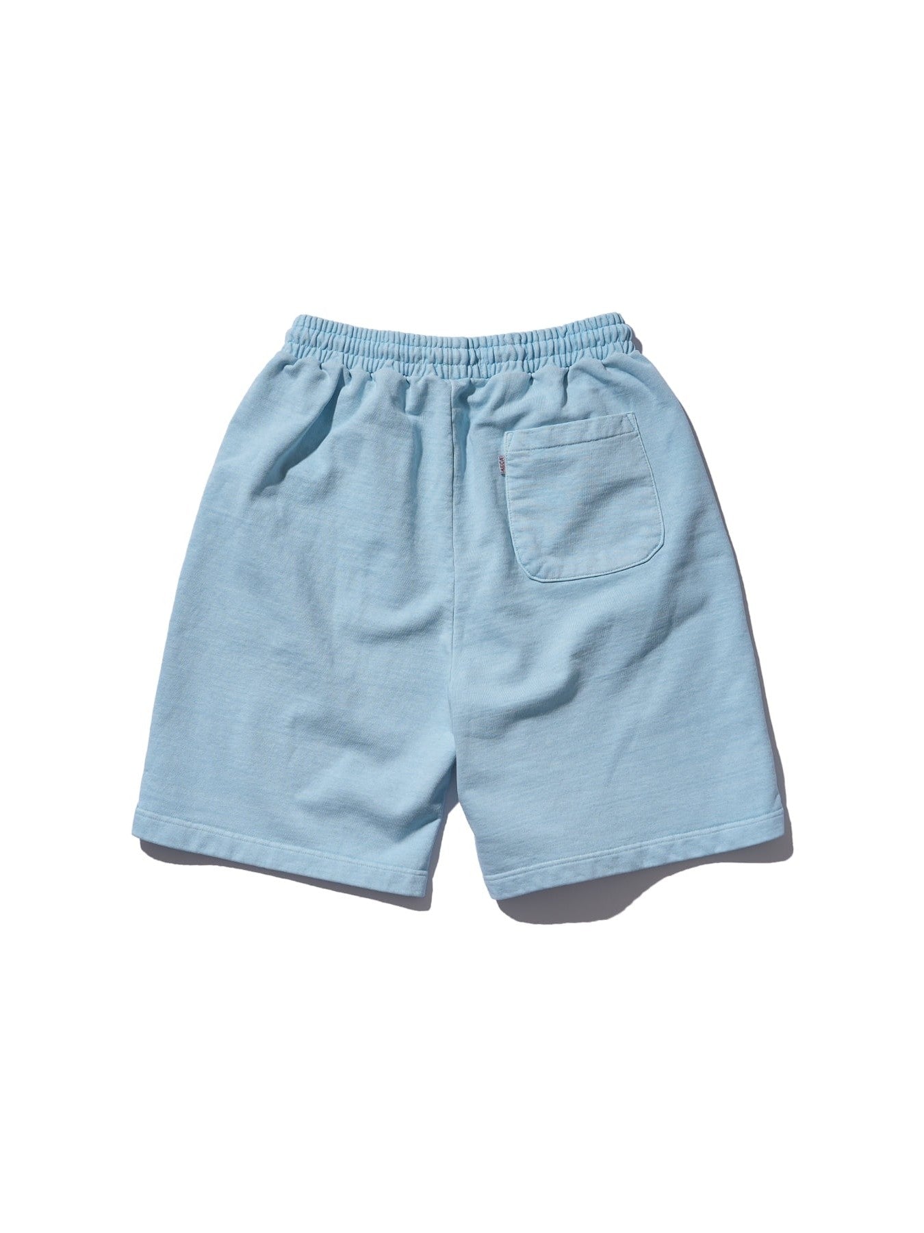 Aeca sign sweat shorts-washed blue
