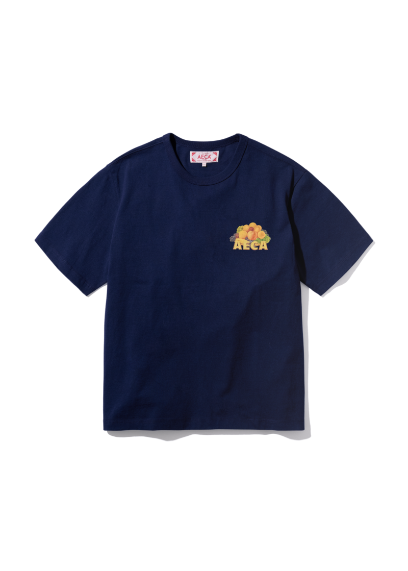 AECA TROPICAL THINGS HALF SLEEVE-NAVY