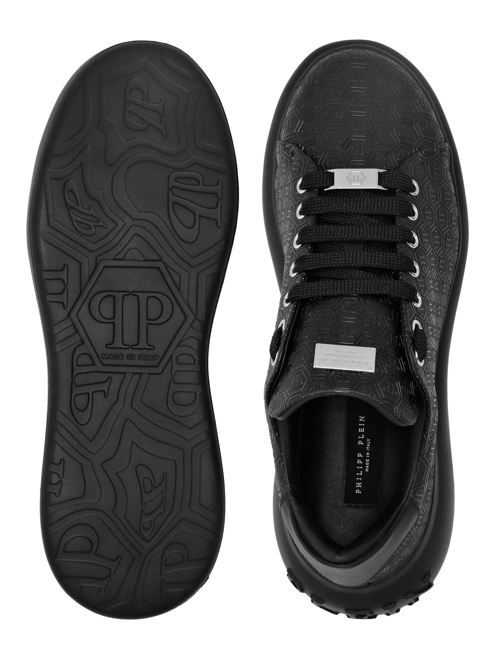 Nappa leather low top sneakers monogram