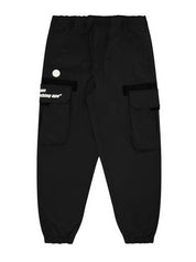 Moonface patch cargo pants