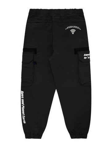 Moonface patch cargo pants