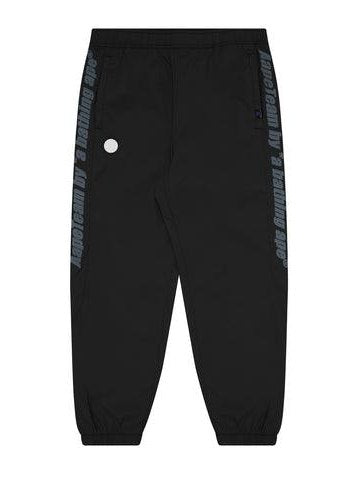 Moonface logo tape track pants