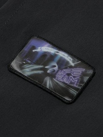 Moonface logo tape track pants