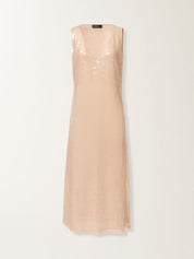 Liquid sequin sleeveless dress