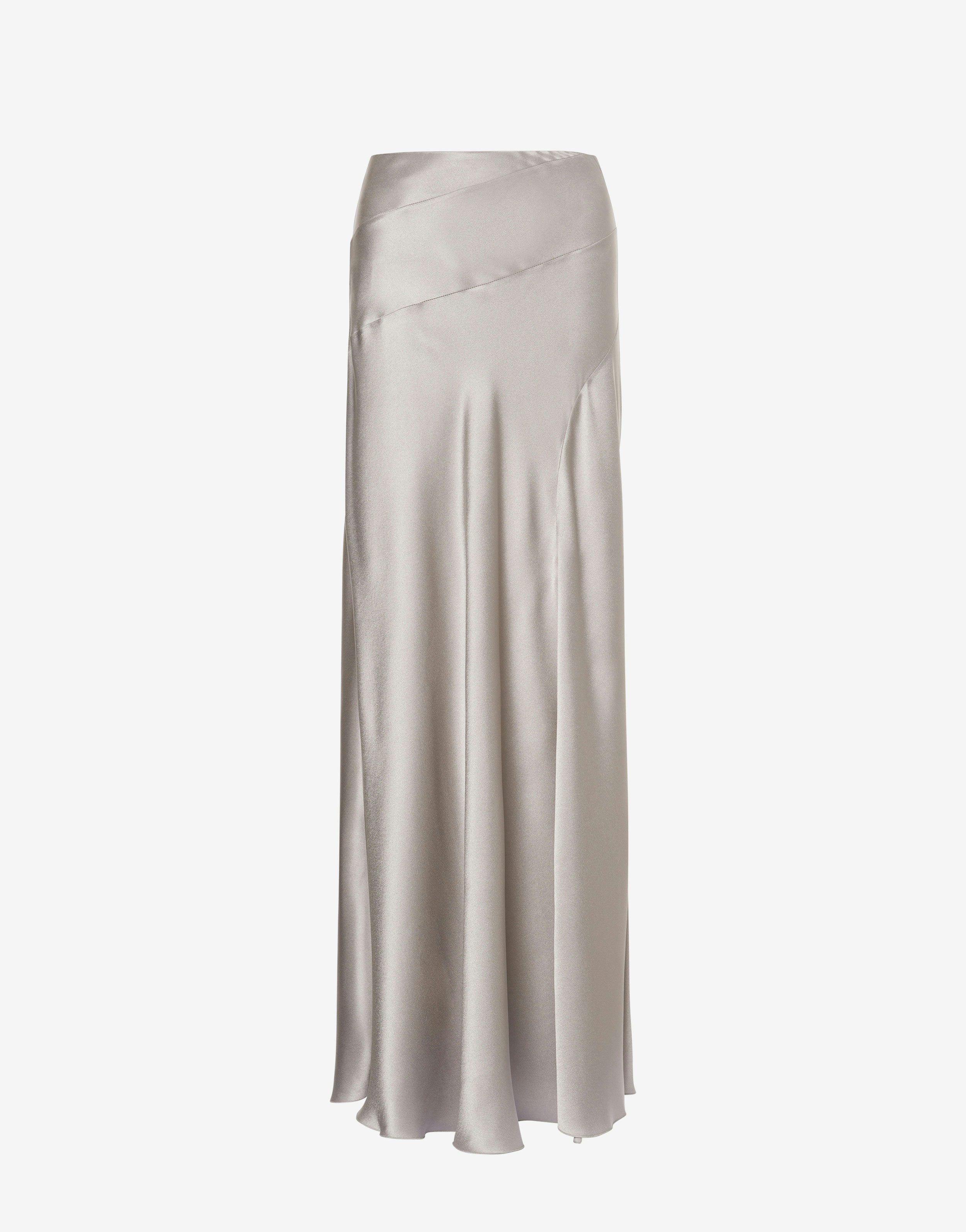 Long Satin Skirt