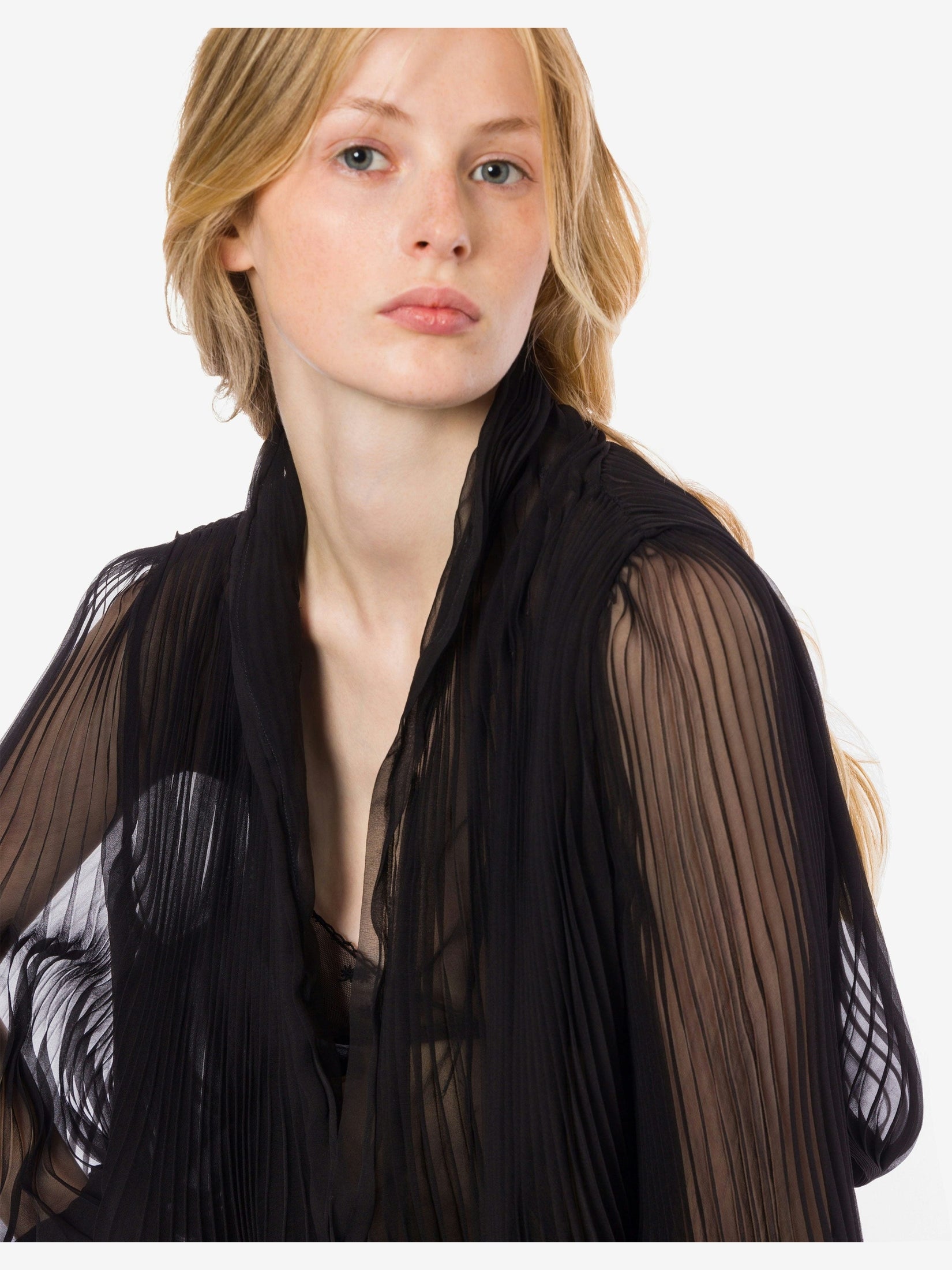 Organic organic chiffon blouse