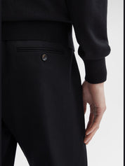 Wool cotton twill slim chinos