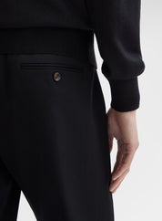 WOOL COTTON TWILL SLIM CHINOS