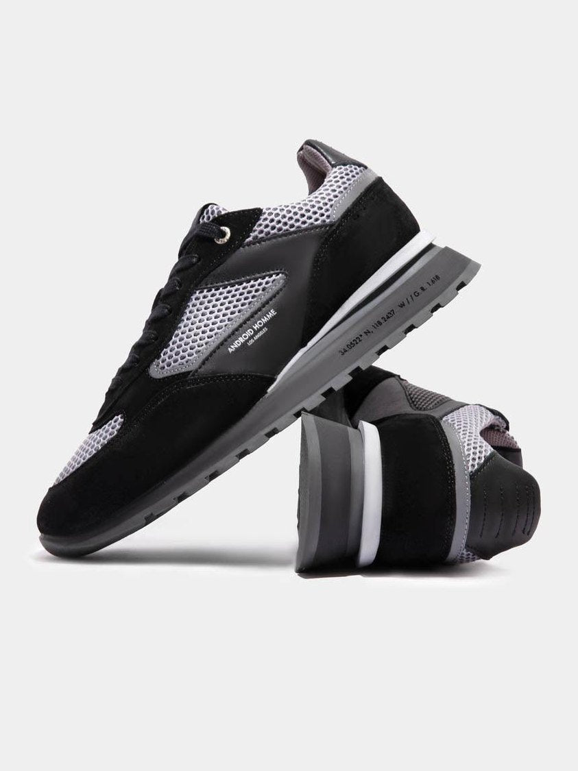 Lechuza racer | black suede himalaya mesh