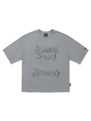 Shadow boxing applique t-shirt