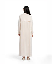 Pleated abaya