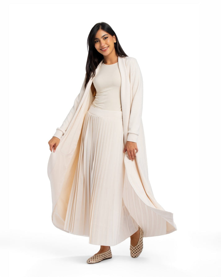 Pleated abaya