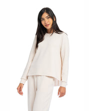Pleated sweatshirt