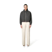 ZIP LEG PANTS - OFF WHITE