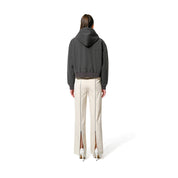 ZIP LEG PANTS - OFF WHITE