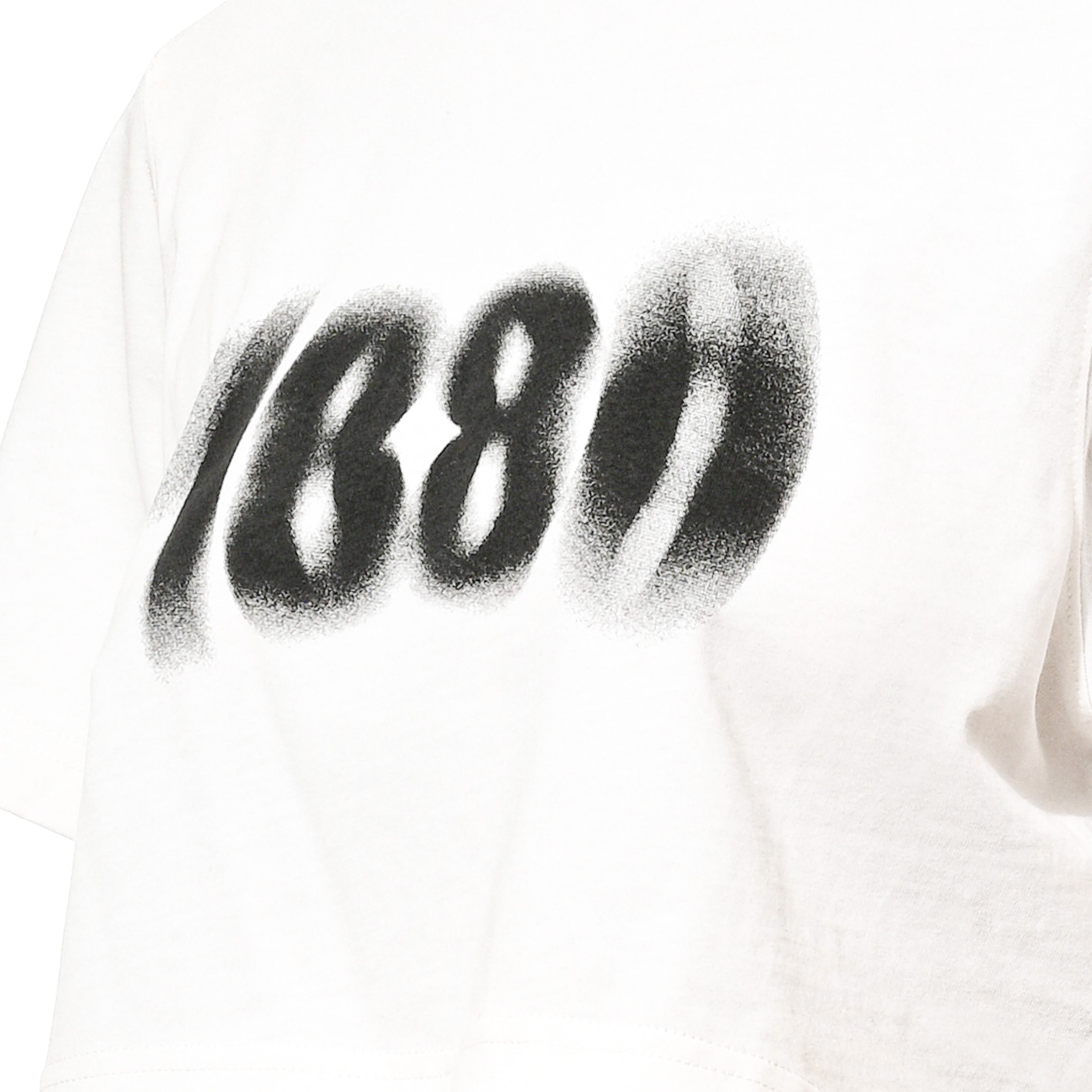 BLURED 1886 CROPPED TEE - WHITE