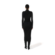 HIGH NECK KNITTED DRESS