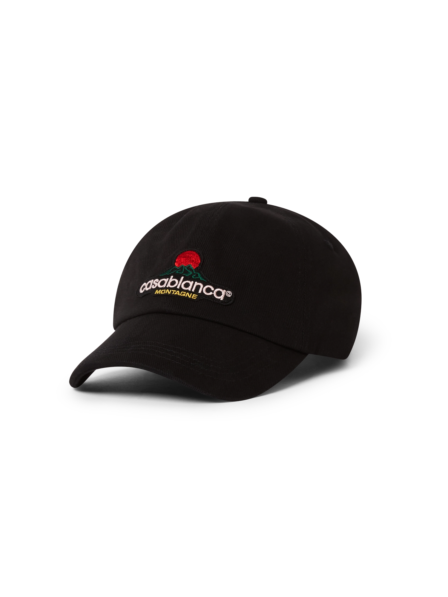 Casablanca montagne embroidered patch cap