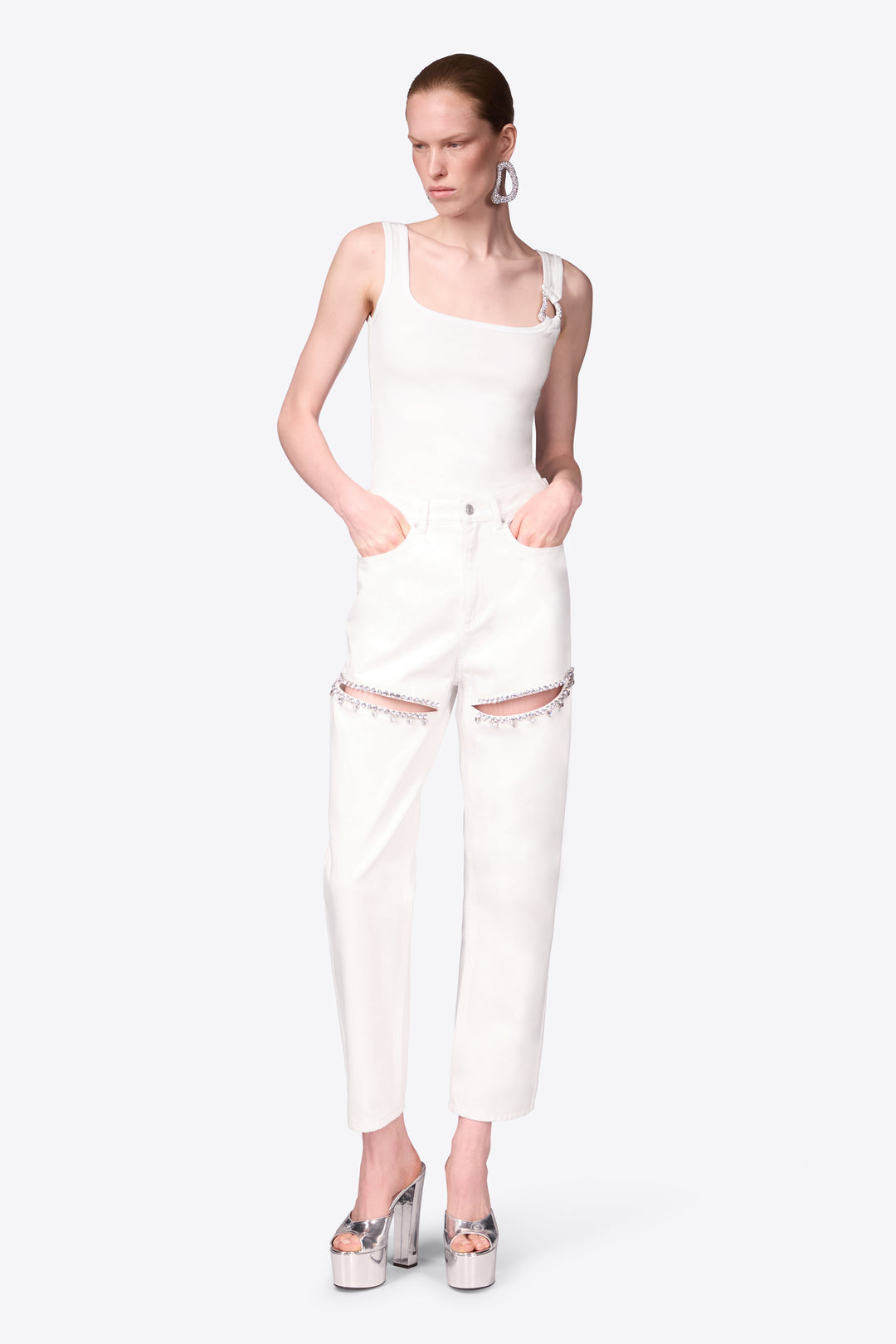 CRYSTAL LINK TANK TOP