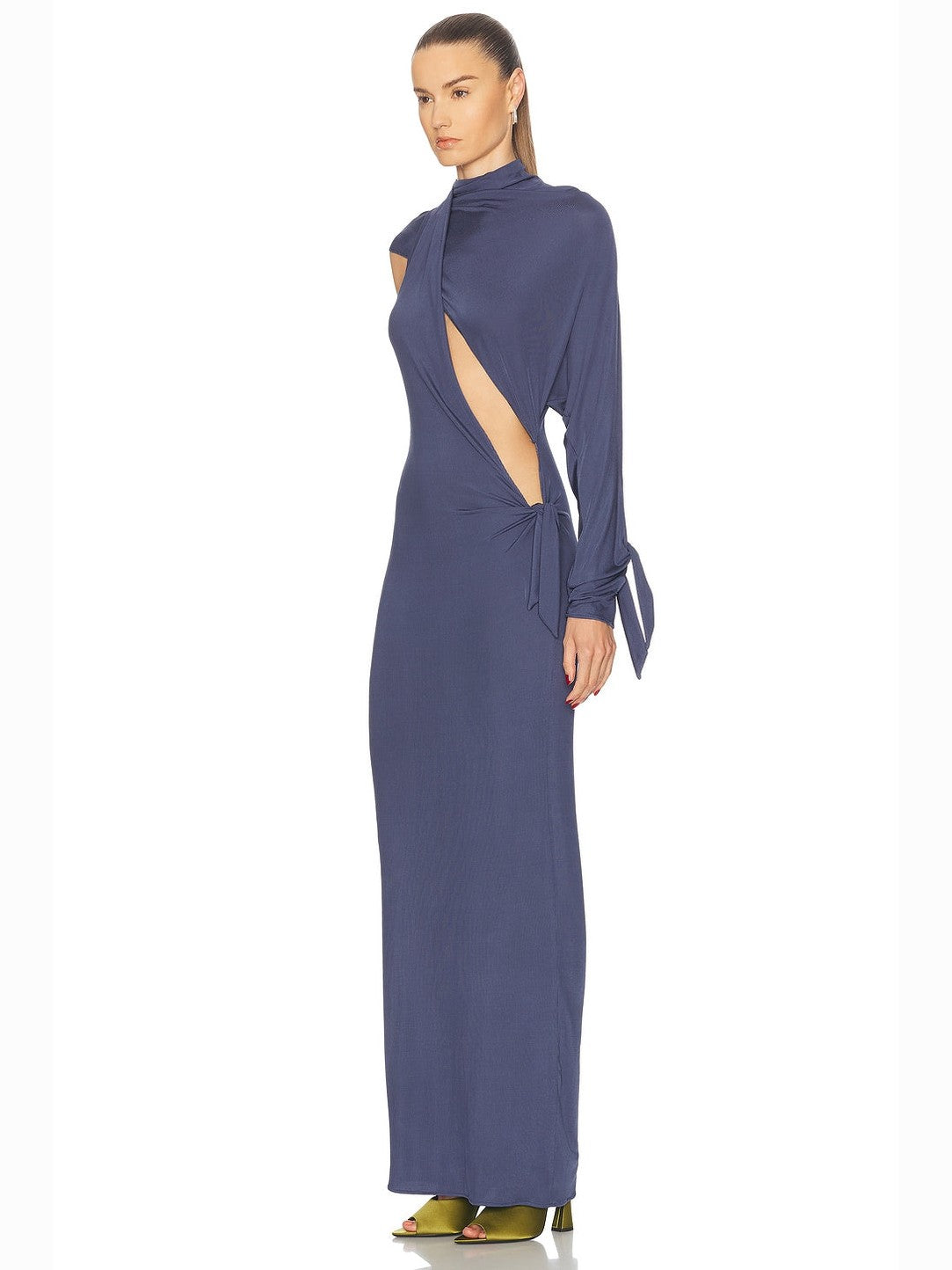 Long sleeve cut out dress