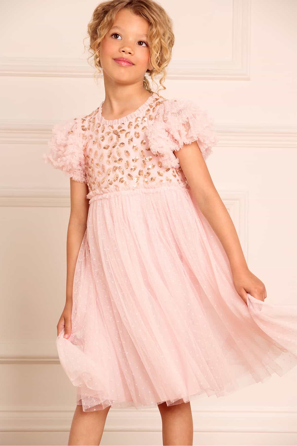 AUTUMN LEAVES BODICE KIDS DRESS