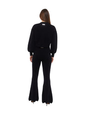 The flared pants in black