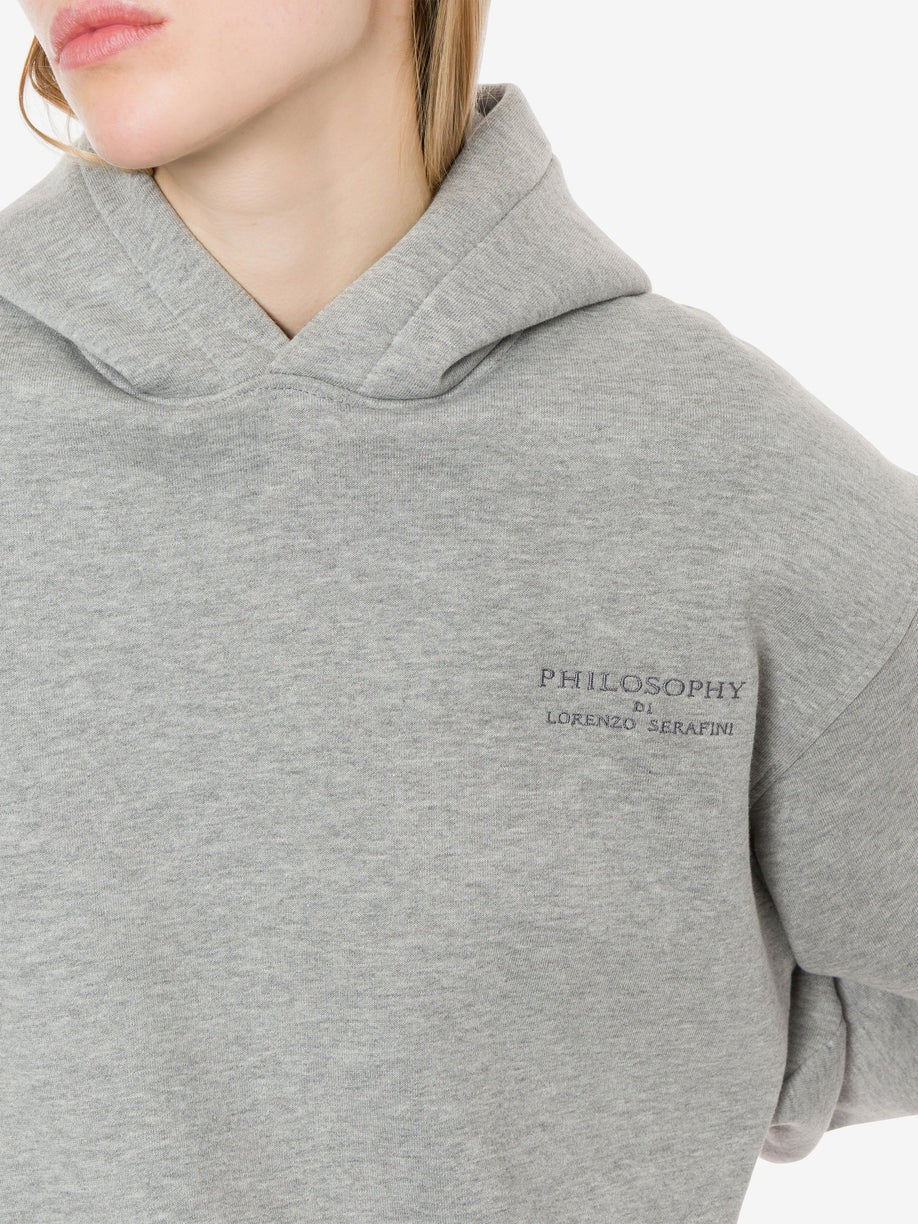 Brushed cotton hoodie